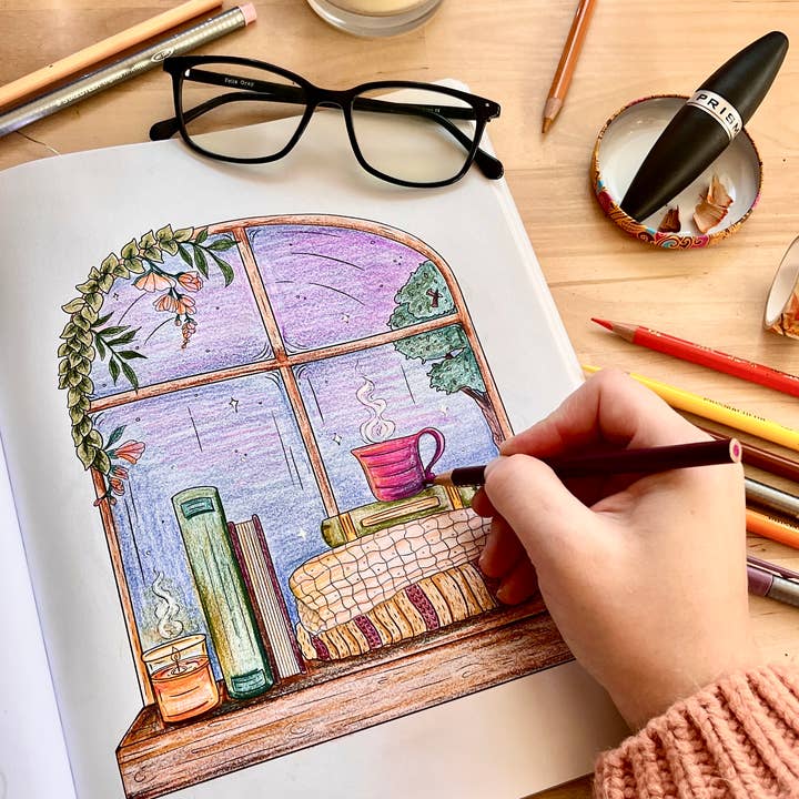 The Swimming Owl - Wholesale Coloring & Activity Book - Adult - Cozy Cottagecore Coloring Book For Adults + Teens3