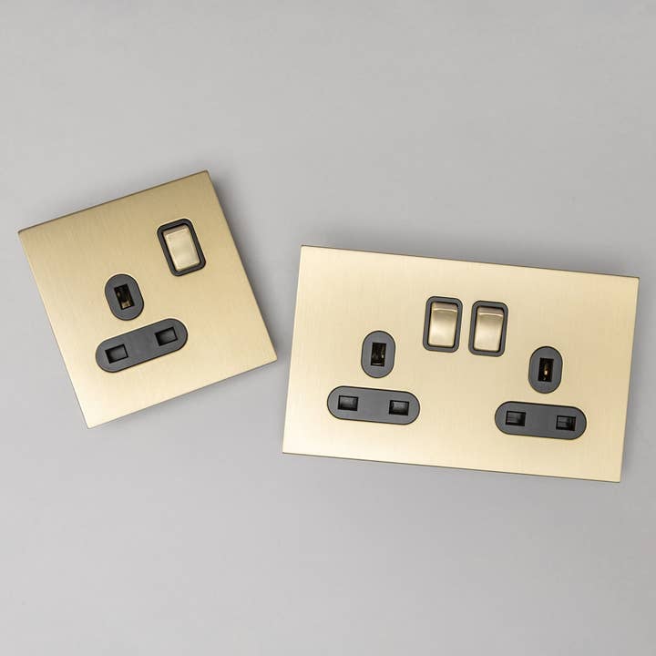 Brass bee – wholesale Light switch cover/plate – Satin Brass Switches and Sockets - J Series25