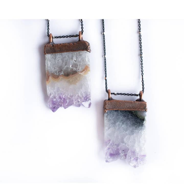 Amethist Crystal ketting voor wholesale door HAWKHOUSE