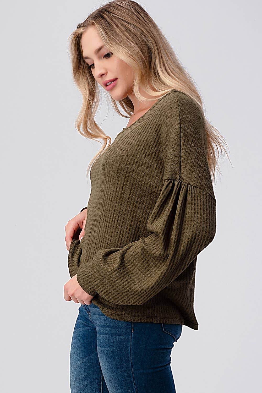 Orange Farm Clothing - Venta al por mayor Jersey corto de punto - Mujer - PAQUETE CON MANGA DE GLOBO TEXTURIZADA EN LA PARTE SUPERIOR ABIERTA EN OFERTA6