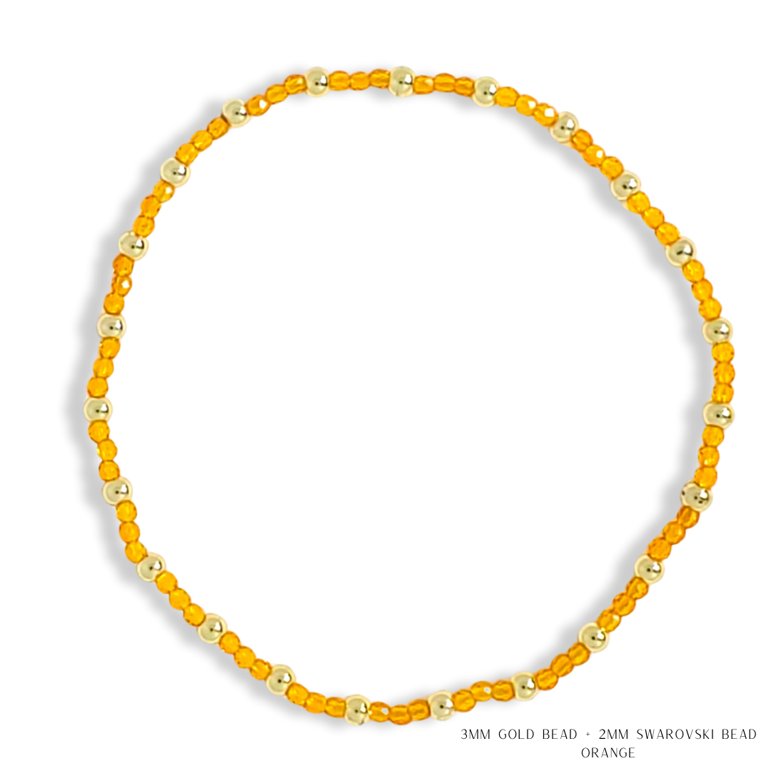 Savvy Bling - Vendita all'ingrosso Bracciale con perline - Bracciale con Perline in Oro e Cristalli Swarovski - Più Colori65