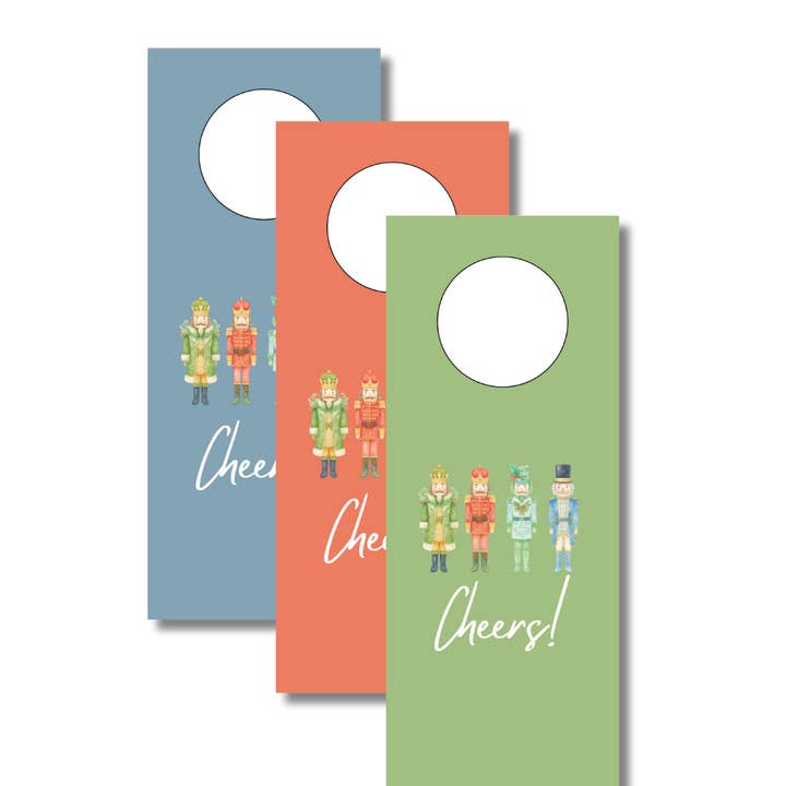 Duncan Sister Designs - Wholesale Wine Gift Bag - Nutcracker Wine Bottle Gift Tags – Set of 6, Made in the USA1