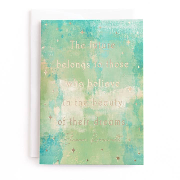 Believe In Dreams, Congrats Greeting Card, Foil-Pressed for wholesale by Minted