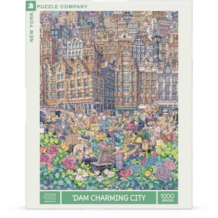 Bobangles - Wholesale Puzzle – Adult - NYPC Max Tilse 1000Pc Puzzle - Dam Charming City