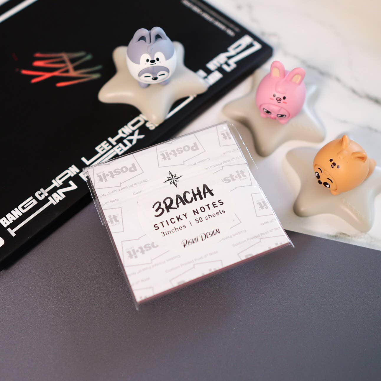 Riskit Design – wholesale Klisterlappar – KPOP Racha Notes klisterlappar (3 motiv)5