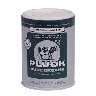 Poudre Superalimentaire Pluck Pure Organs pour la vente par Pluck