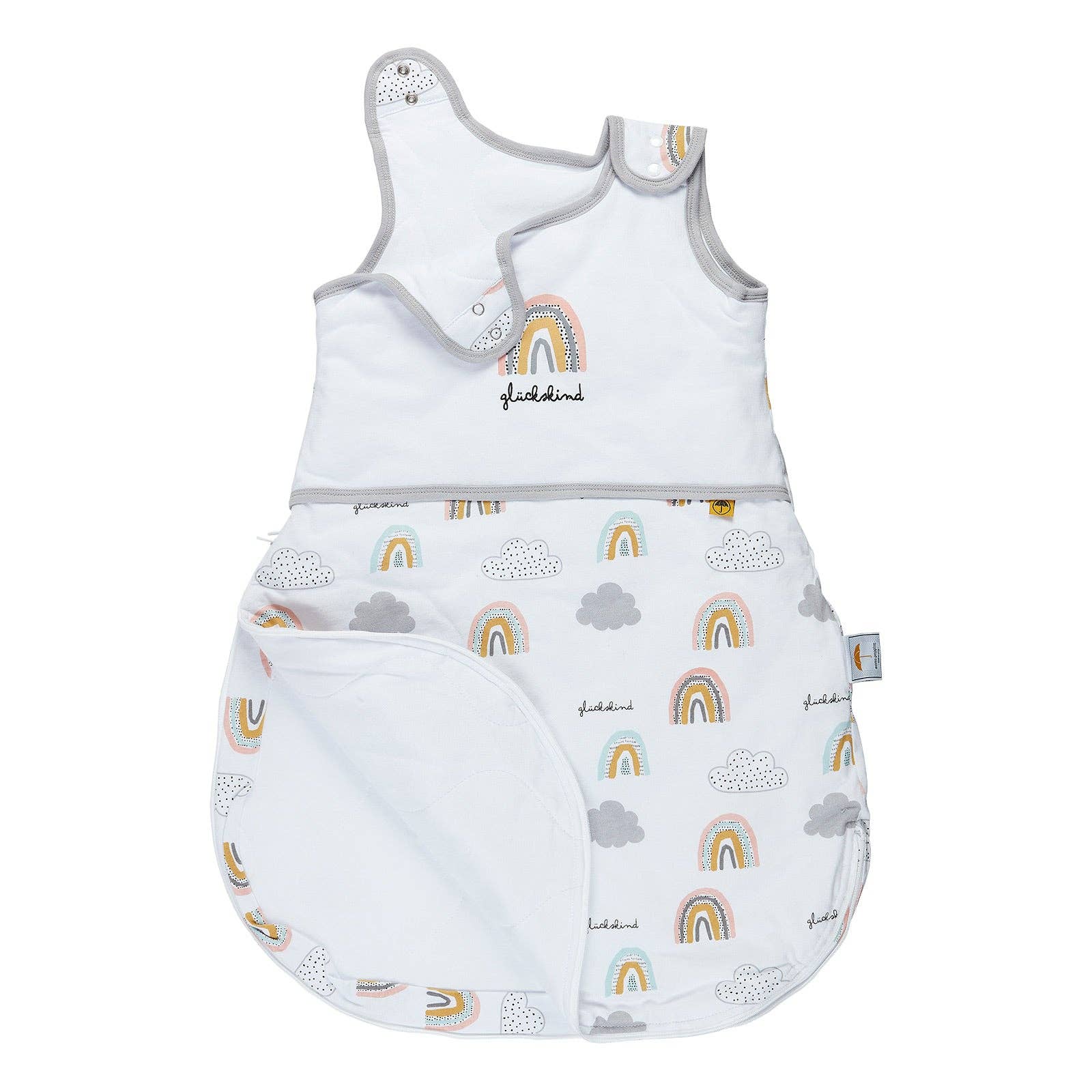 Mama Poppins Germany – Saco de dormir - Bebé por atacado – saco de dormir | com letras “Glückskind”, 70cm2