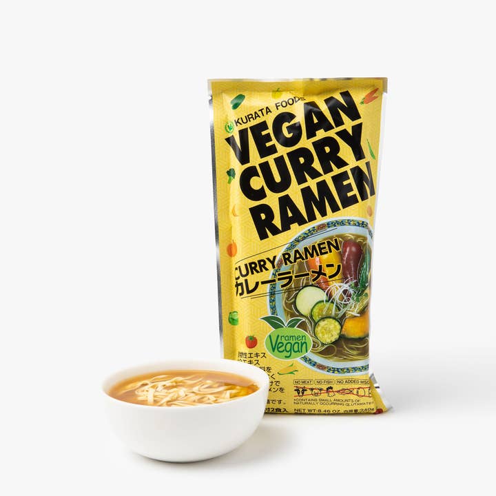 Vegane Curry-Ramen (2 Portionen) - 250G für den Großhandel von Irasshai