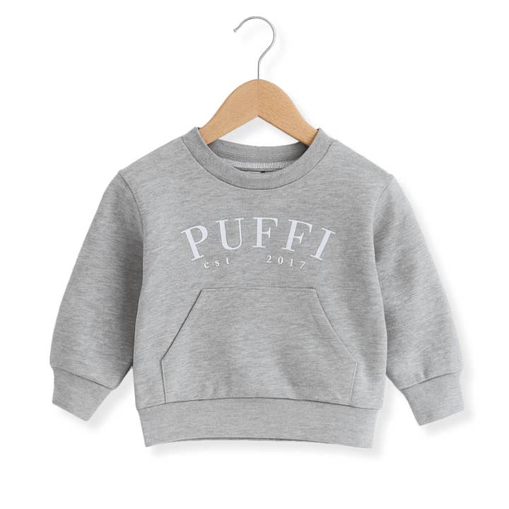 Children’s Sweatshirt BREEZE – Luminous Grey for wholesale by PUFFI