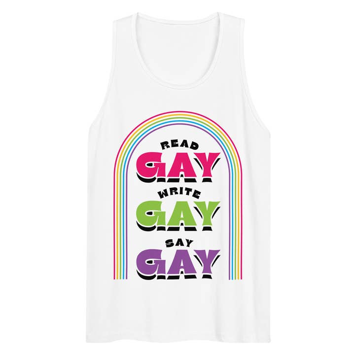 Fables & Tales Co. - Wholesale Tank Top - Men's - Say Gay Tank1