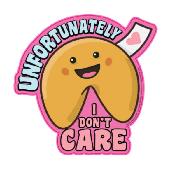 Unfortunately, I don't care Die-Cut Sticker for wholesale by Kalan