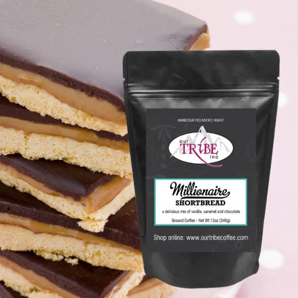 Our Tribe Coffee - Vendita all'ingrosso Caffè macinato - Millionaire Shortbread - Cioccolato, Biscotto alla Vaniglia, Caramello