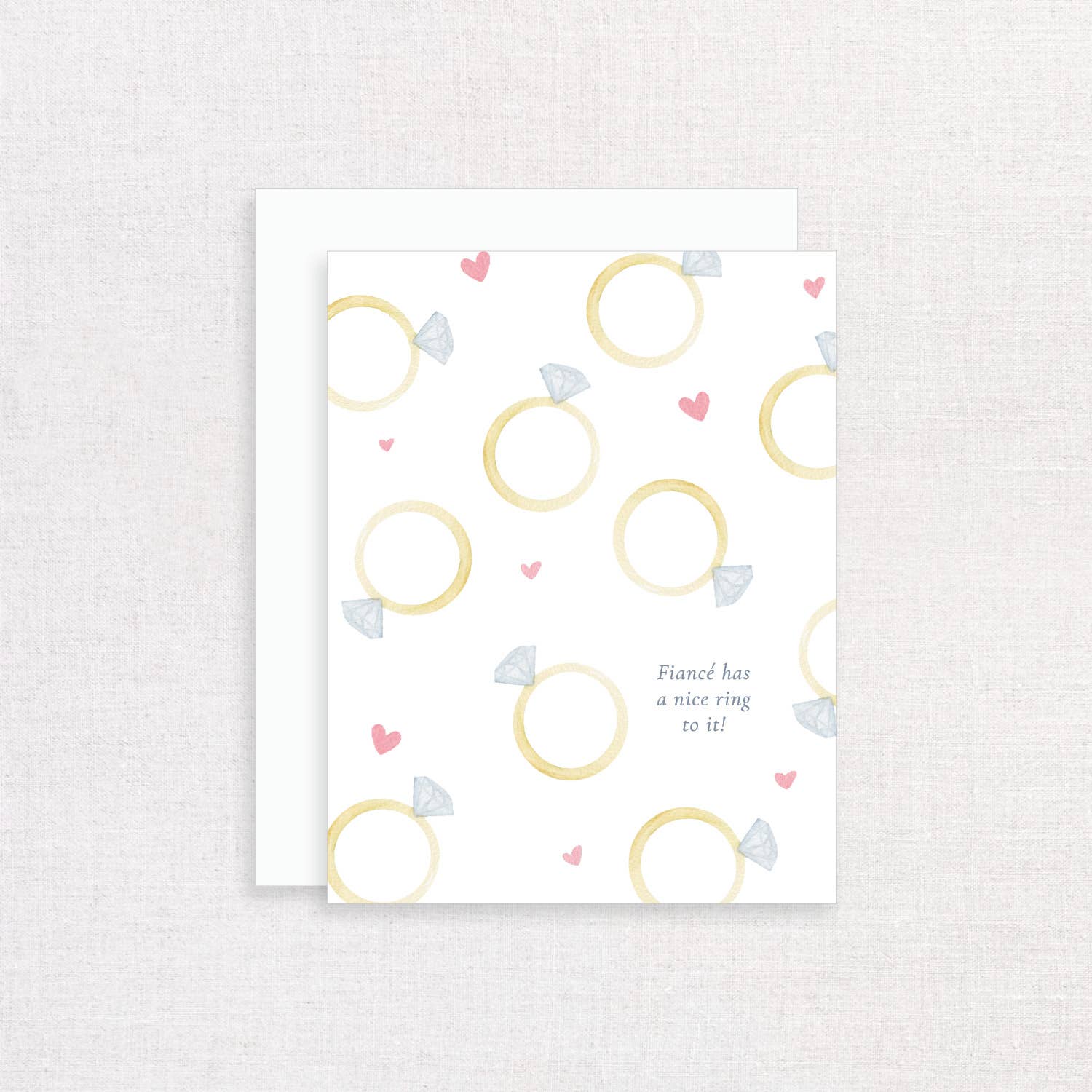 Korynne and Company - Wholesale Everyday Greeting Card - Fiancé Has a Nice Ring to It – Engagement Greeting Card