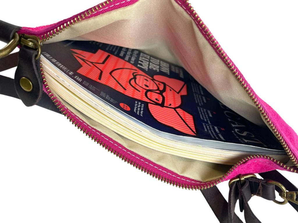 Chenson & Gorett - Wholesale Shoulder Bag - Women's - Italian Suede Leather Crossbody Bag with Zipper13