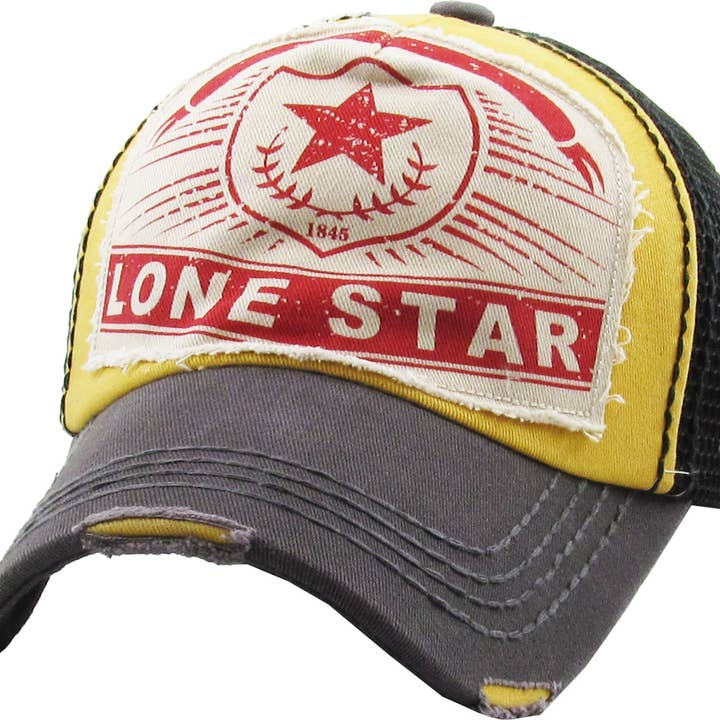 KBETHOS - Wholesale Trucker Hat - Unisex - LONE STAR MESHBACK BALLCAP6