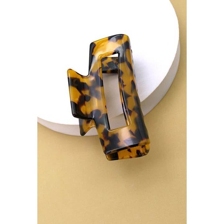 JOSSLYN by wall to wall - Wholesale Hair Clip - Women's - RECTANGLE CELLULOSE HAIR CLAW CLIP | 40H6158