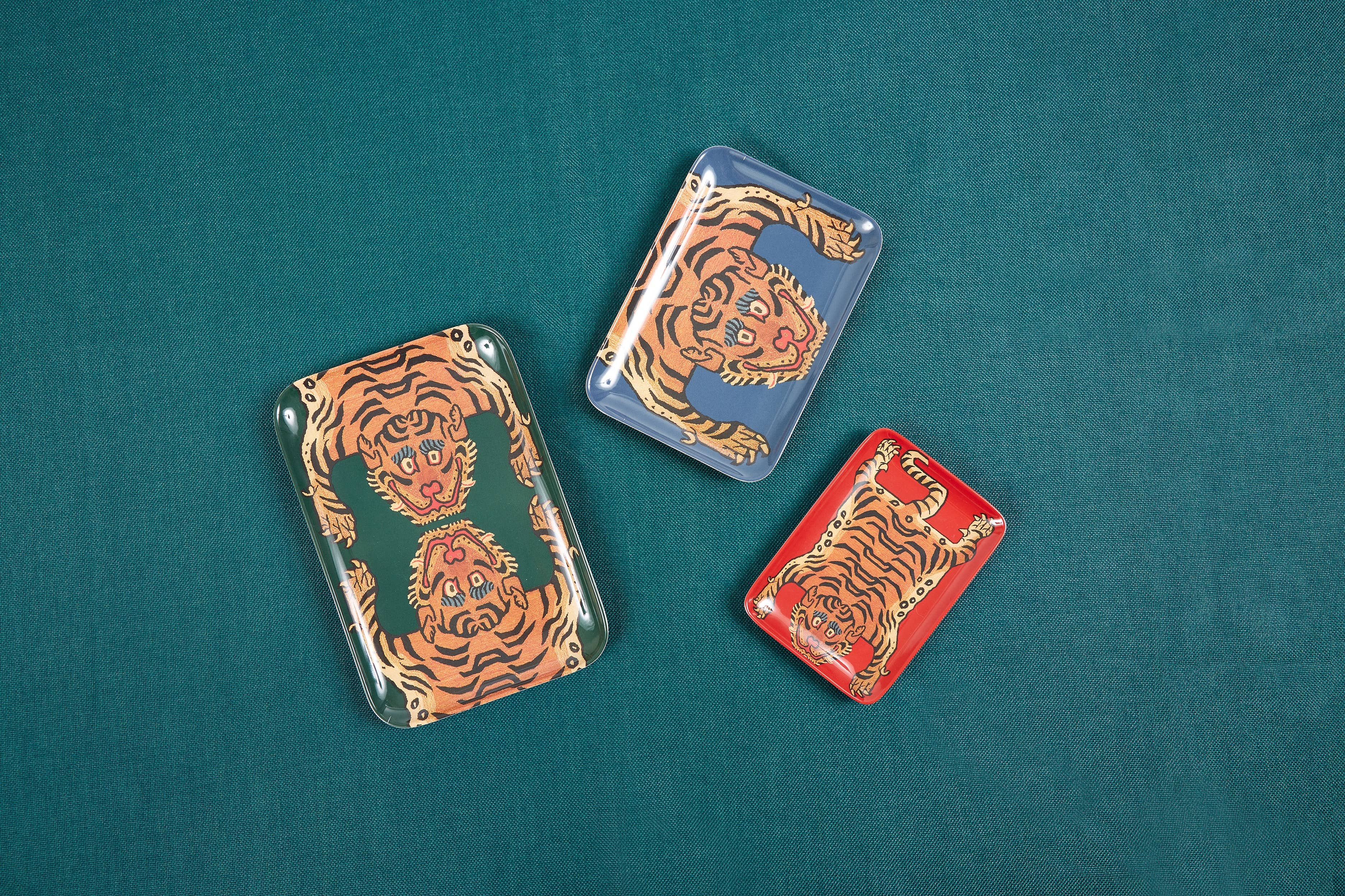 Siren Song - Wholesale Serving Tray - Tibetan Tiger Trays Set of Three1