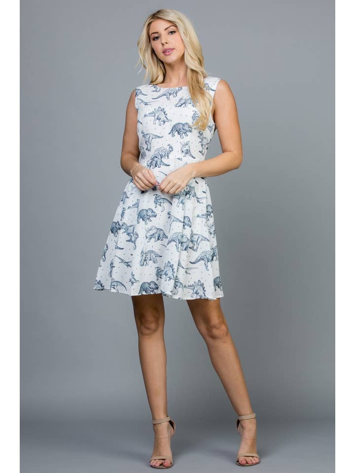 LA Soul - Wholesale Dress - Women's - Dinosaur Print Dress