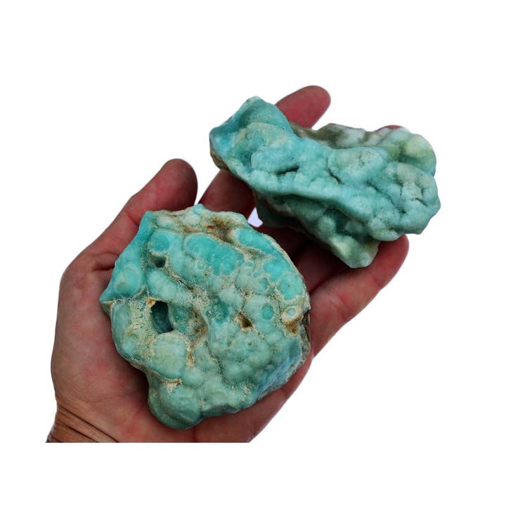 Kaia & Crystals - Wholesale Spiritual Stone/Crystal - Raw Blue Aragonite Crystals (3-5 Pcs) - 1 Kg (100g - 500g)2