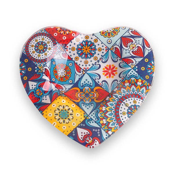 JUMI – wholesale Askkopp – Hjärtformad Kristallaskkopp med Mandalas0