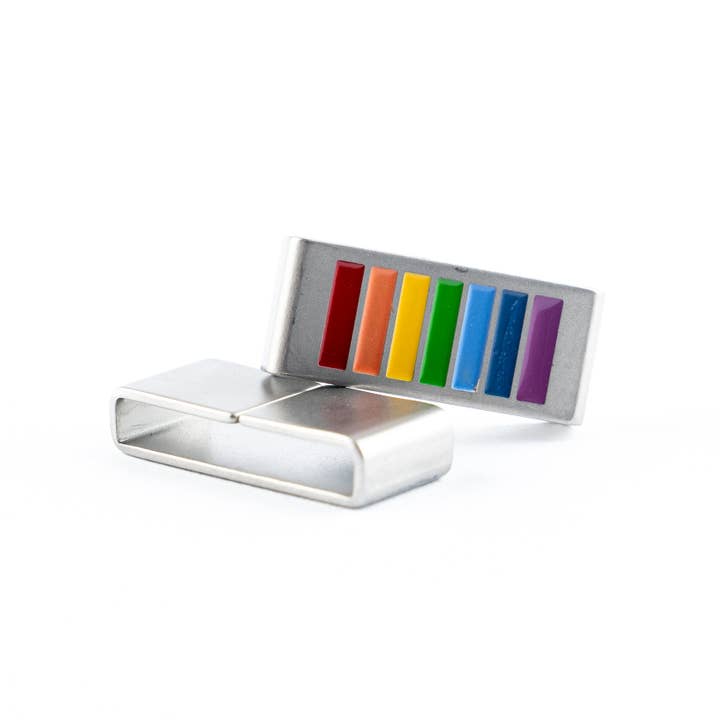 Rainbow Flag Pride Slider Tag voor wholesale door Radtagz