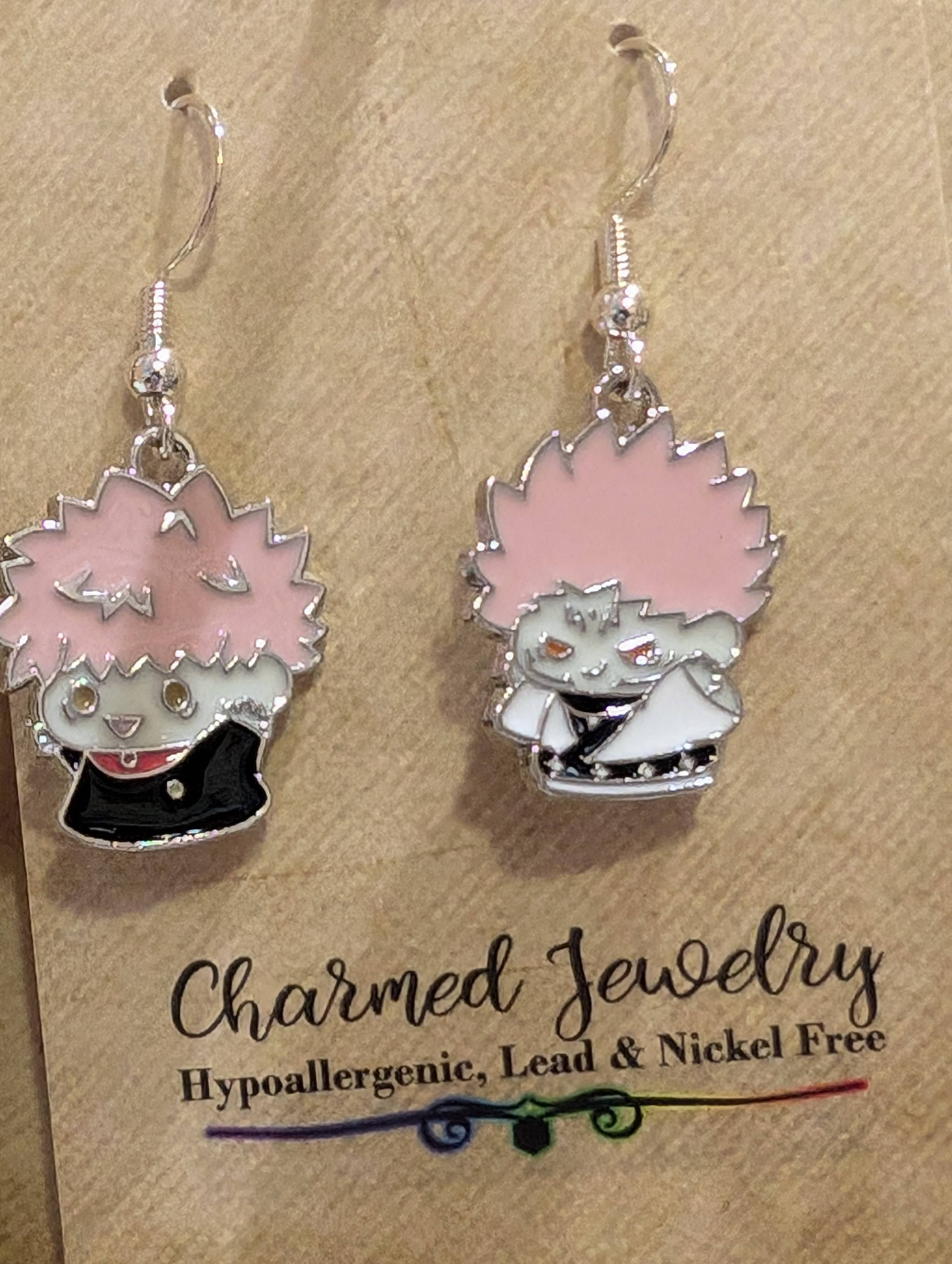 Con-Quest Crafts - Wholesale Jewelry Set - Shounen Anime Inspired Earrings, Necklaces & Zipper Pulls 33