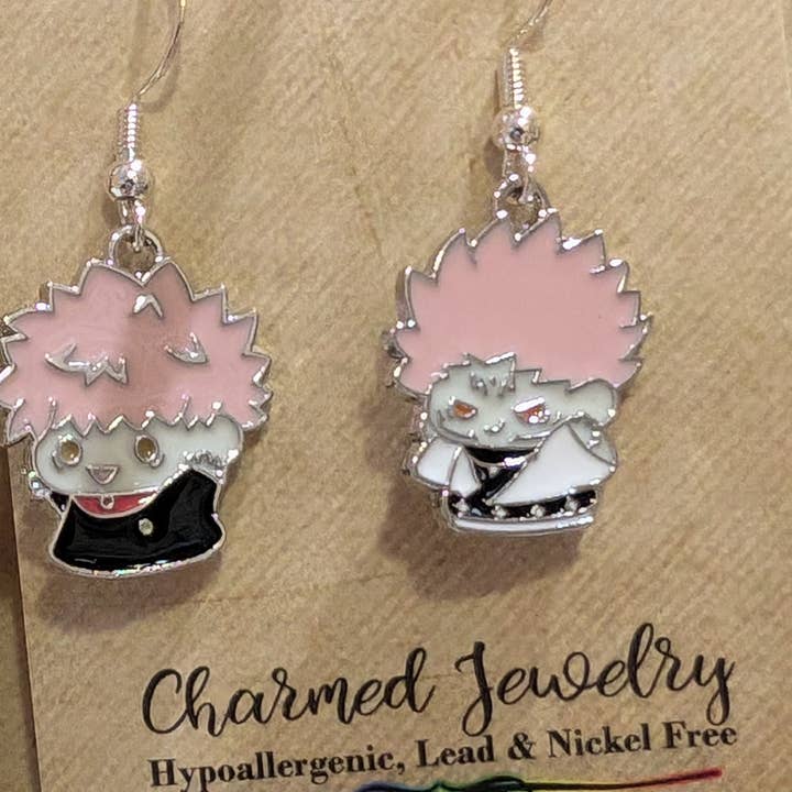 Con-Quest Crafts - Wholesale Jewelry Set - Shounen Anime Inspired Earrings, Necklaces & Zipper Pulls 33