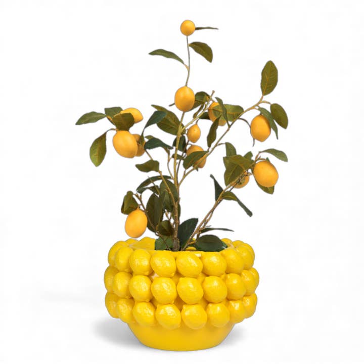 13in Lemon Planter for wholesale by December Diamonds