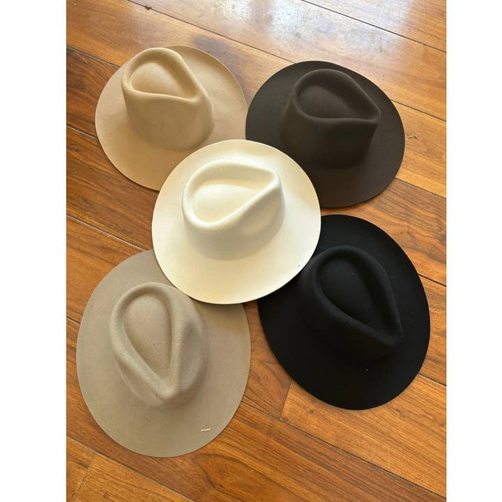 Chapeau en laine australienne Stiff Brim Rancher pour la vente par Queens INC