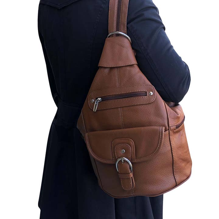 Roma Leathers, Inc. - Wholesale Backpack - Women's - 3611A cowhide leather back pack9