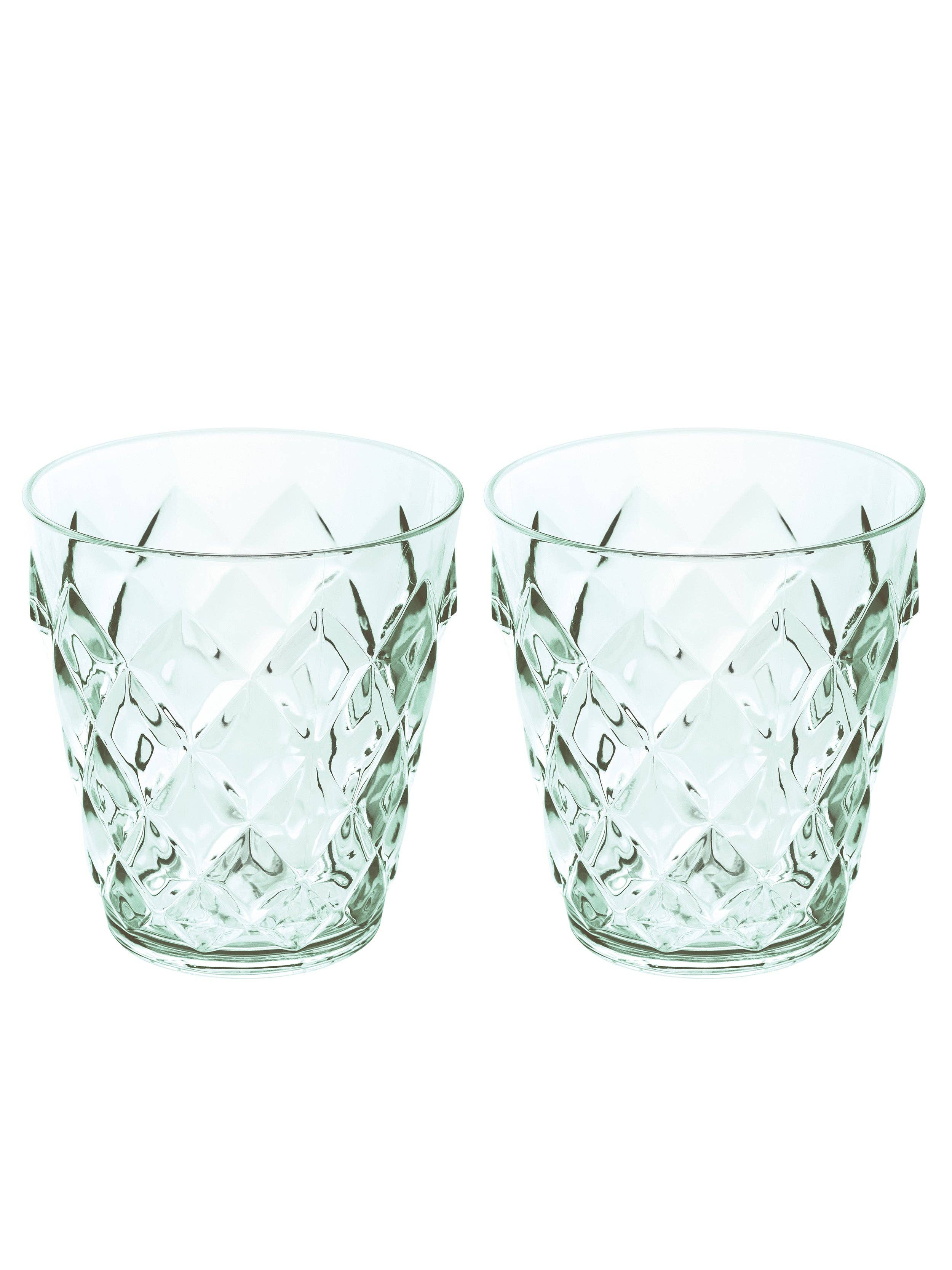 jade transparent Verre CRYSTAL S ensemble de 2 en vente sur Faire0