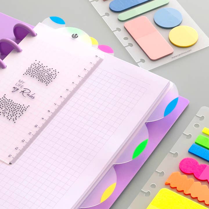 CARCHIVO - Wholesale Bookmark - Neon Bookmarks for Notebooks INGENIOX® - Pack of 41