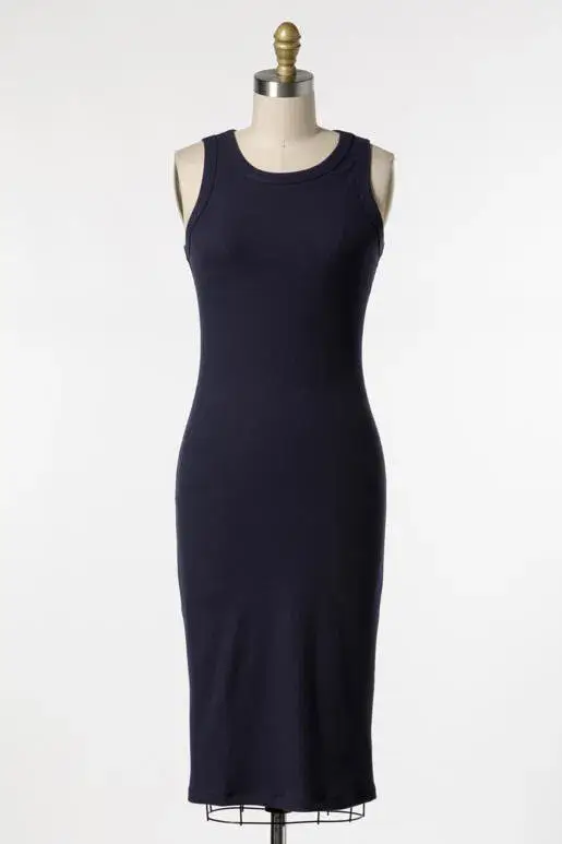 Final Touch – wholesale Dress – Women's – Fitted Rib Jersey Dress - D4067920