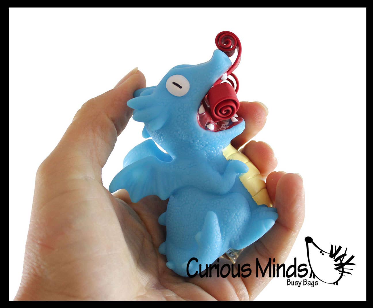 Curious Minds Toys - Venta al por mayor Pelota antiestrés - Niños - Dragón que Escupe Fuego - Juguete Apretable Lindo - Divertido Juguete Antiestrés - Único7
