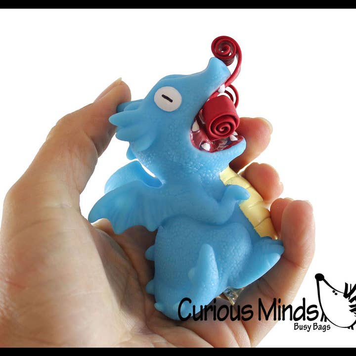 Curious Minds Toys - Venta al por mayor Pelota antiestrés - Niños - Dragón que Escupe Fuego - Juguete Apretable Lindo - Divertido Juguete Antiestrés - Único7