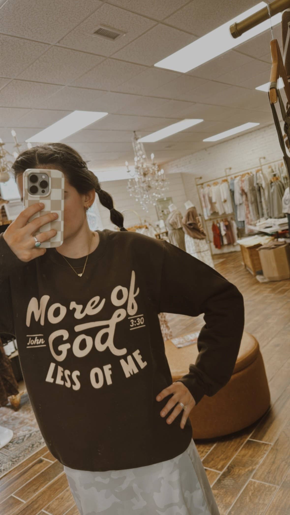 Amy Anne Apparel Inc - Wholesale Graphic Sweatshirt - Women's - More Of God Crew Neck Sweatshirt | Trending 4