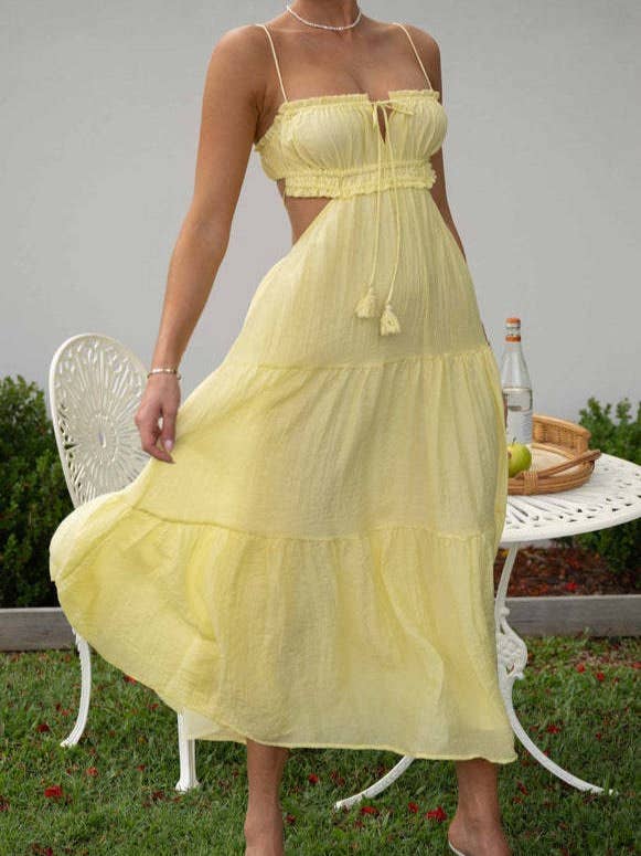 backless strappy swing sun maxi dress for wholesale by HIDDENBRAND