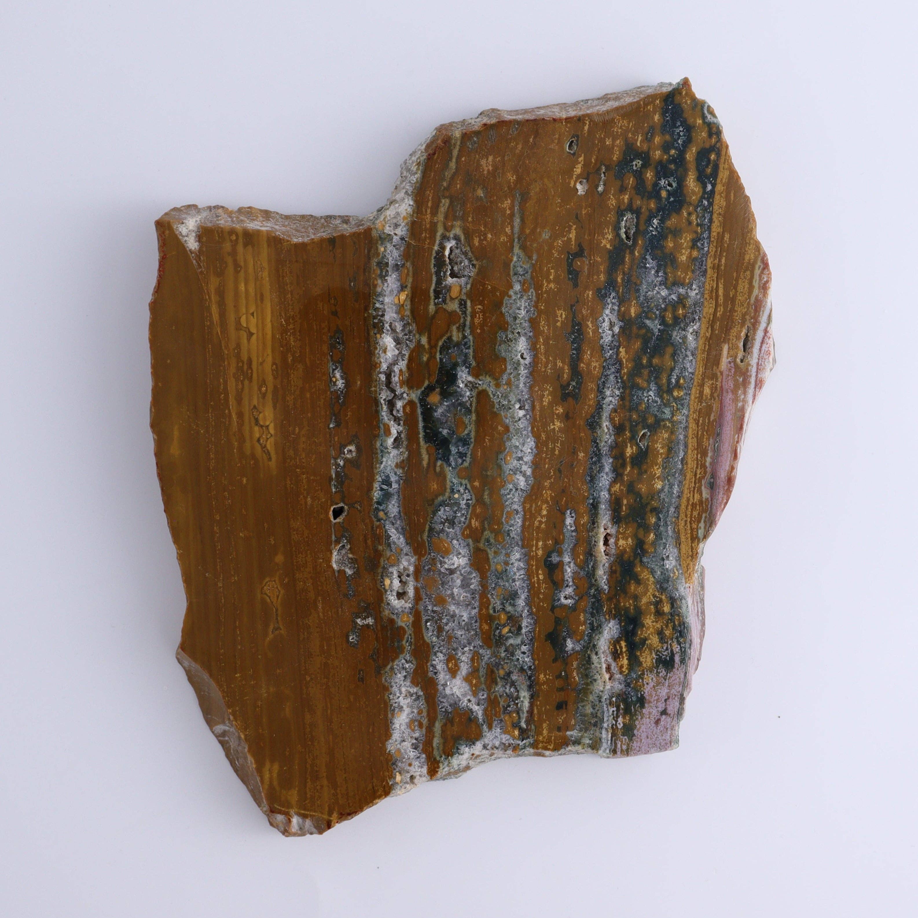 Mi Esperanza Minerals - Wholesale Spiritual Stone/Crystal - Ocean Jasper Slices & Slabs Set of 33