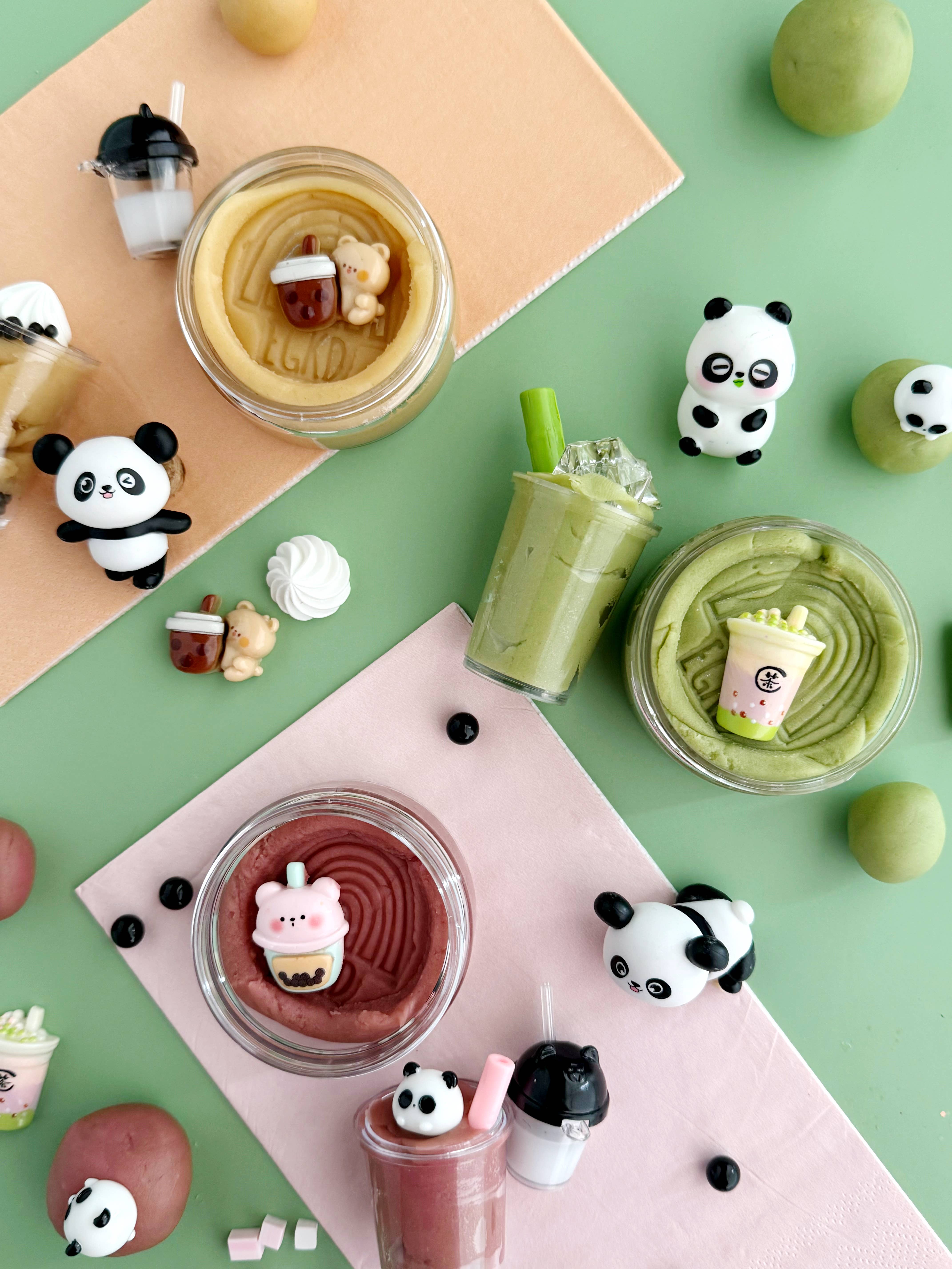 Earth Grown KidDoughs (KidDoughs by EGKD) - Wholesale Putty/slime – Child - Bubble Tea KidDough Play Kit5