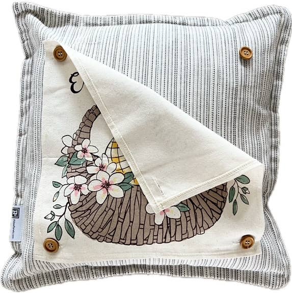 PillowPanels - Wholesale Throw/Decorative Pillow - SQUARE PILLOW ONLY: (with insert) SQUARE TICKING PILLOW2