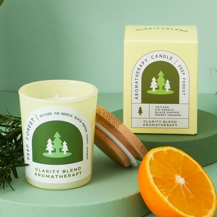 Vela de aromaterapia Deep Forest para venta al por mayor de Clarity Blend Aromatherapy