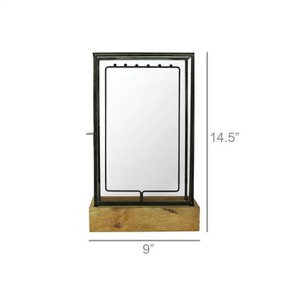 HomArt - Wholesale Display Case - Sibella Jewelry Display Case, Wood & Leaded Glass - Med