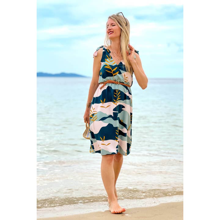 Eglantine et Zoé - Wholesale Fabric - Solis Green Viscose Poplin Fabric14