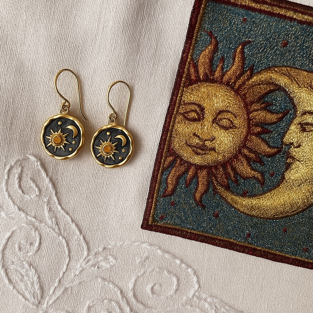 Wild & Free - Wholesale Dangle Earrings - Sun and Moon Earrings1