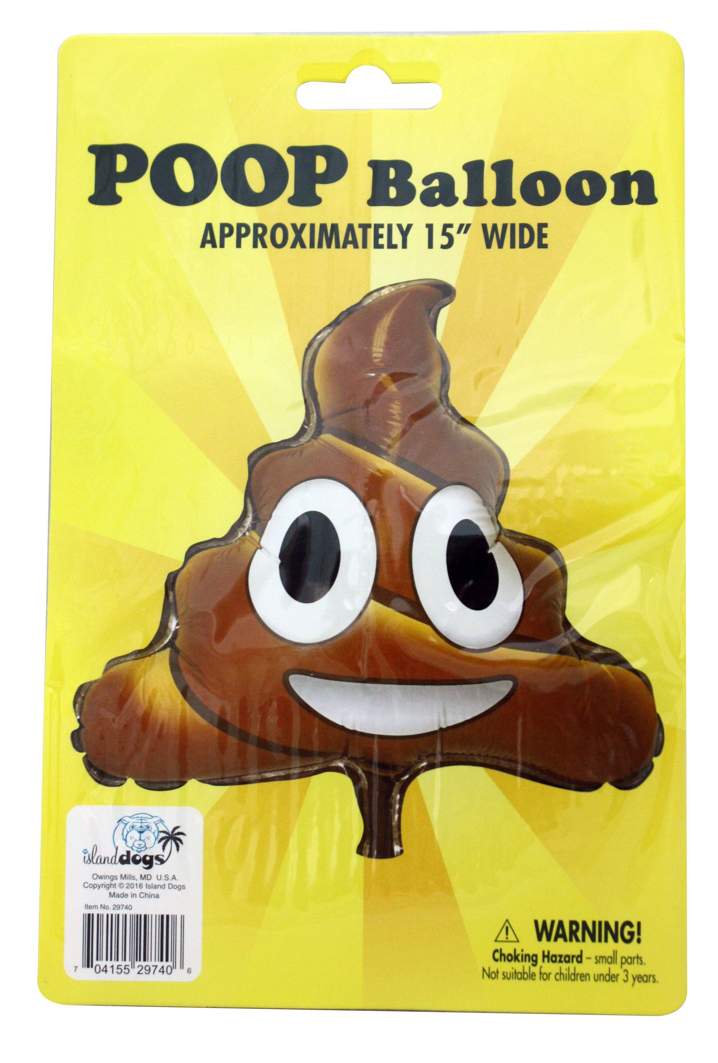 Island Dogs - Wholesale Balloon - 15" Poop Balloons1