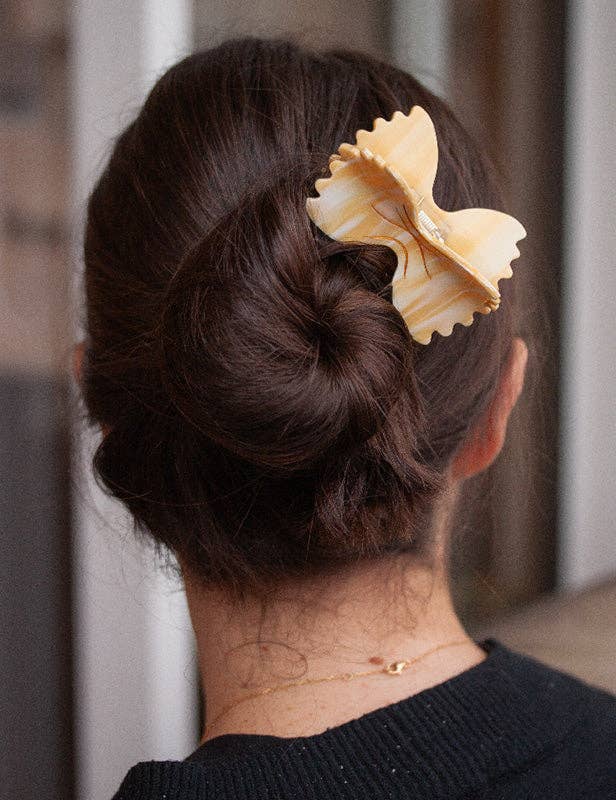 Joanna Behar - Wholesale Hair Clip - Women's - Farfalle bow tie italian pasta hair claw clip8