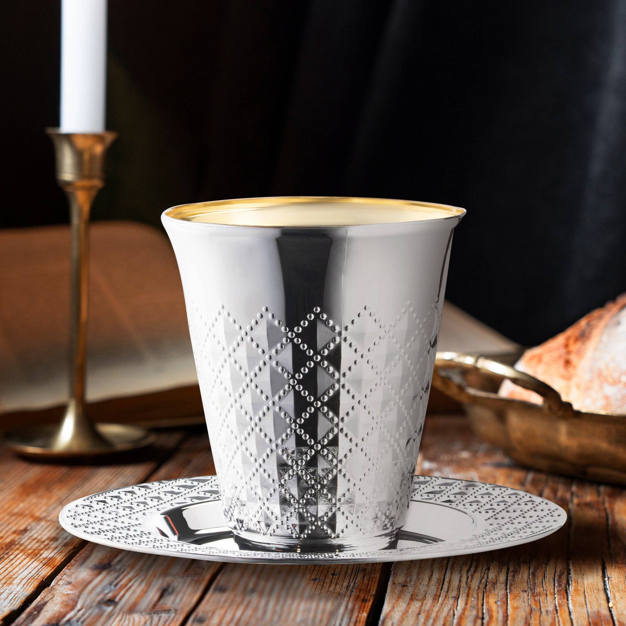 Smarty had a Party – Copo descartável por atacado – 5 oz. Copos de Plástico Prateados Metálicos de Alumínio para Kidush - 10 unid.8