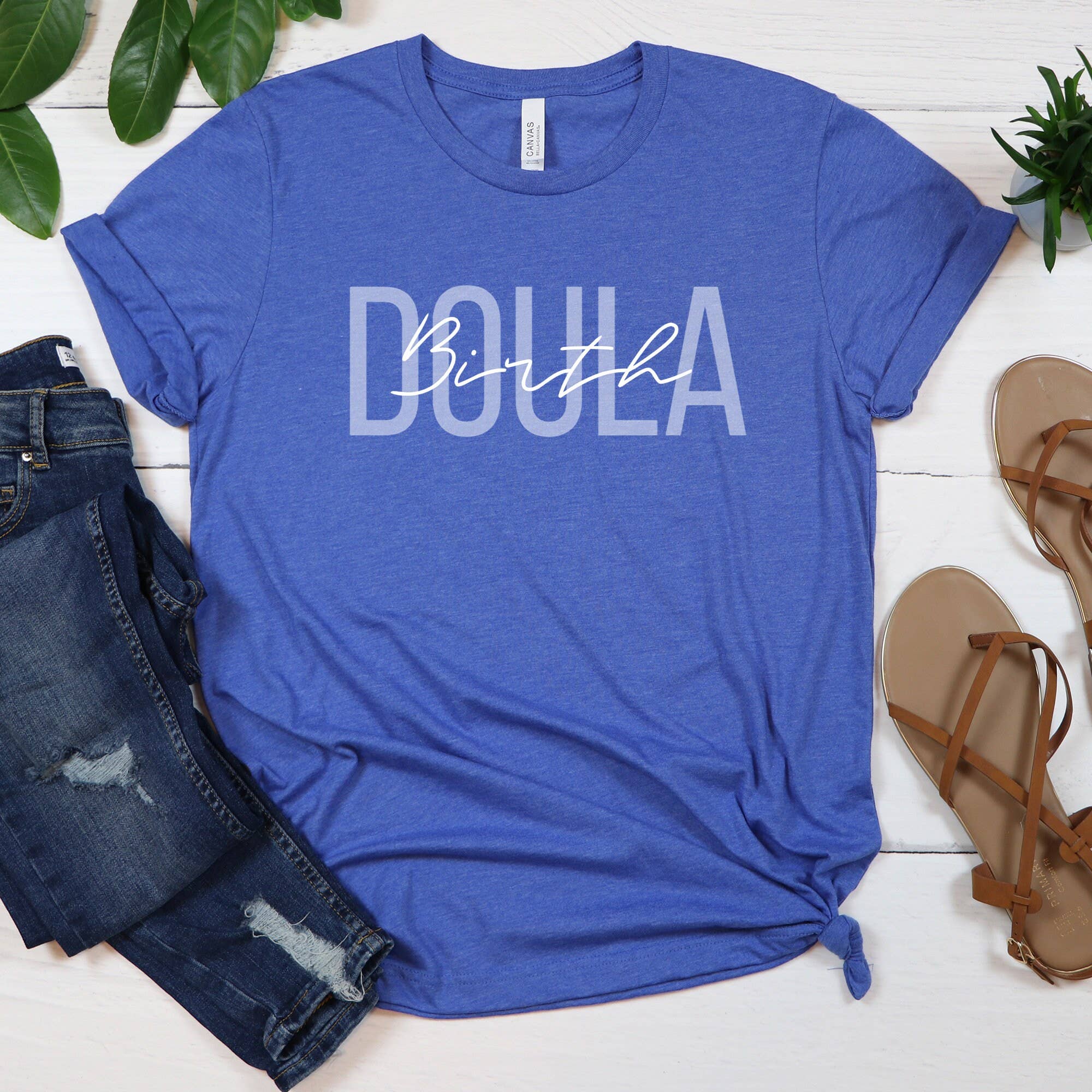 APComfortPrints - Wholesale Screen Printed T-Shirt - Women's - Doula Birth Shirt, Let's Doula This T-Shirt5