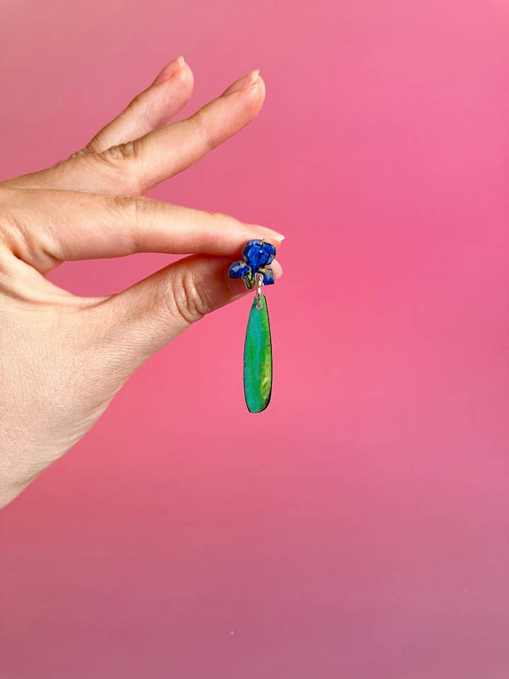 Wearable Masterpieces- Irises for wholesale by Westmount Art UK