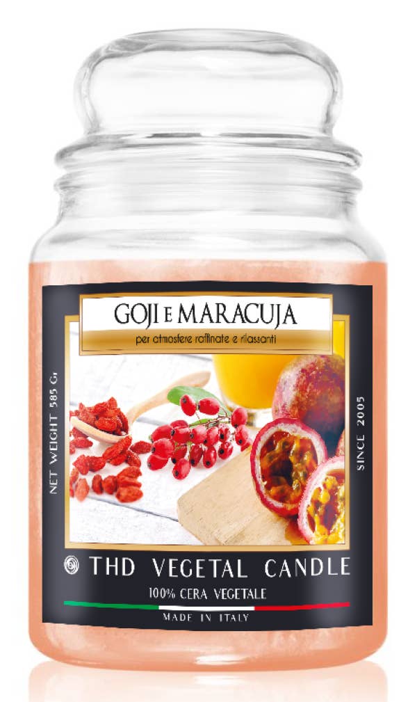 Thd Tophouse - Wholesale Jar/Filled Candle - THD Vegetable Candle 585 g Goji and Passion Fruit 4/40